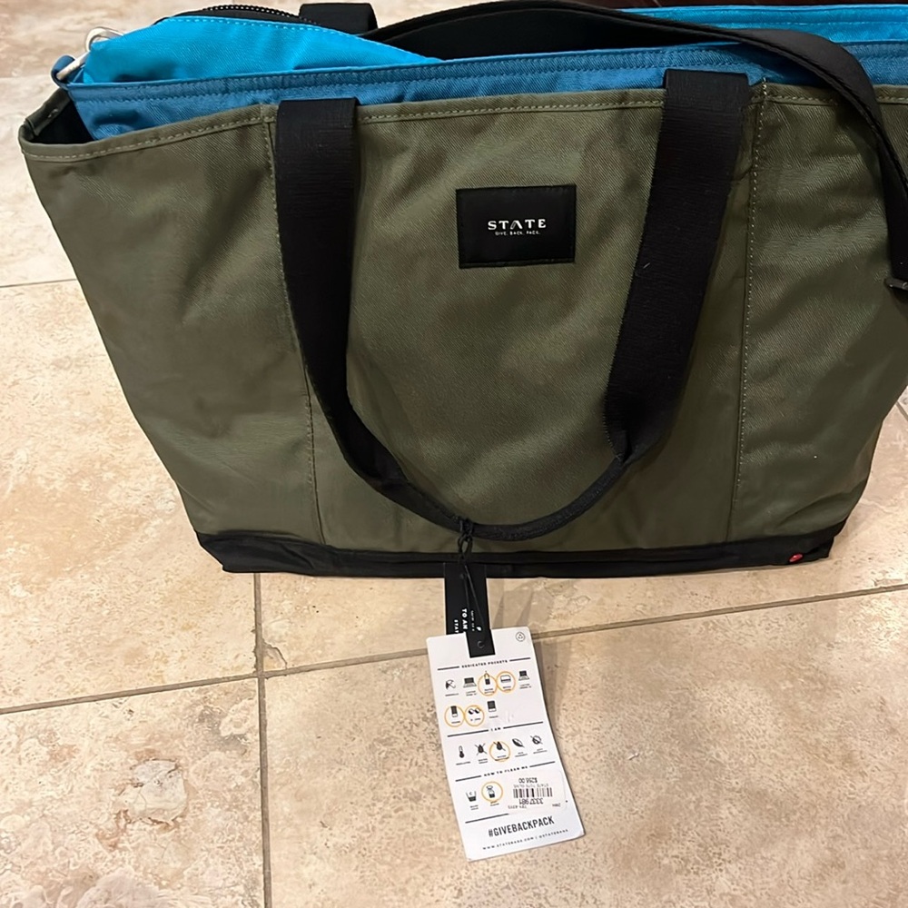 Diaper bag . State . New with tags